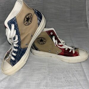 Converse unisex Multicolor High-Top Sneakers women’s 9.5 or men’s 7.5